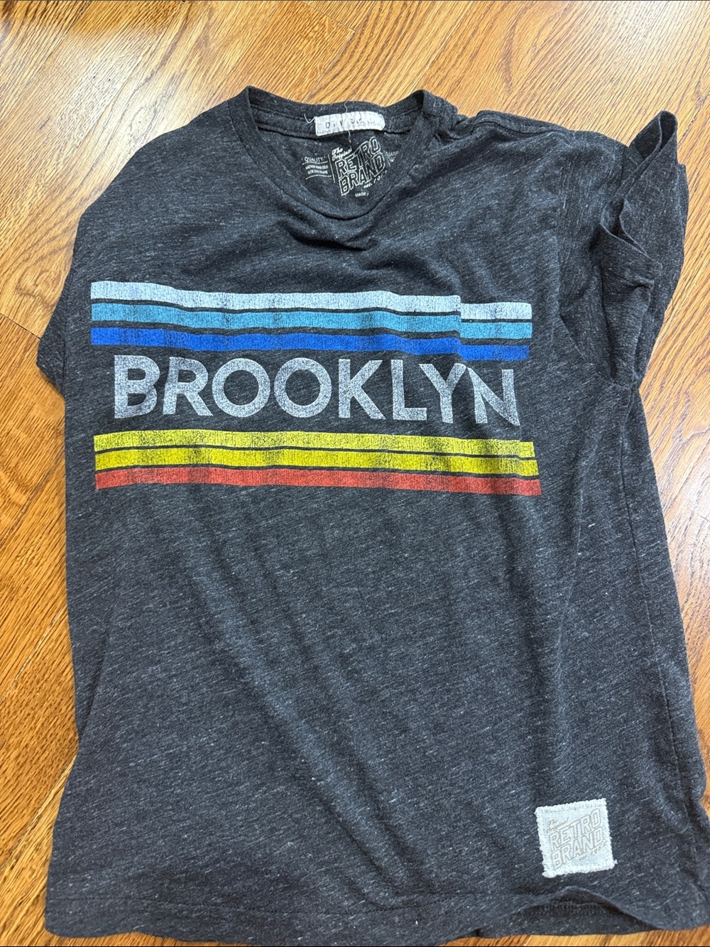 Kids' Retro Brooklyn Graphic Tee - Black